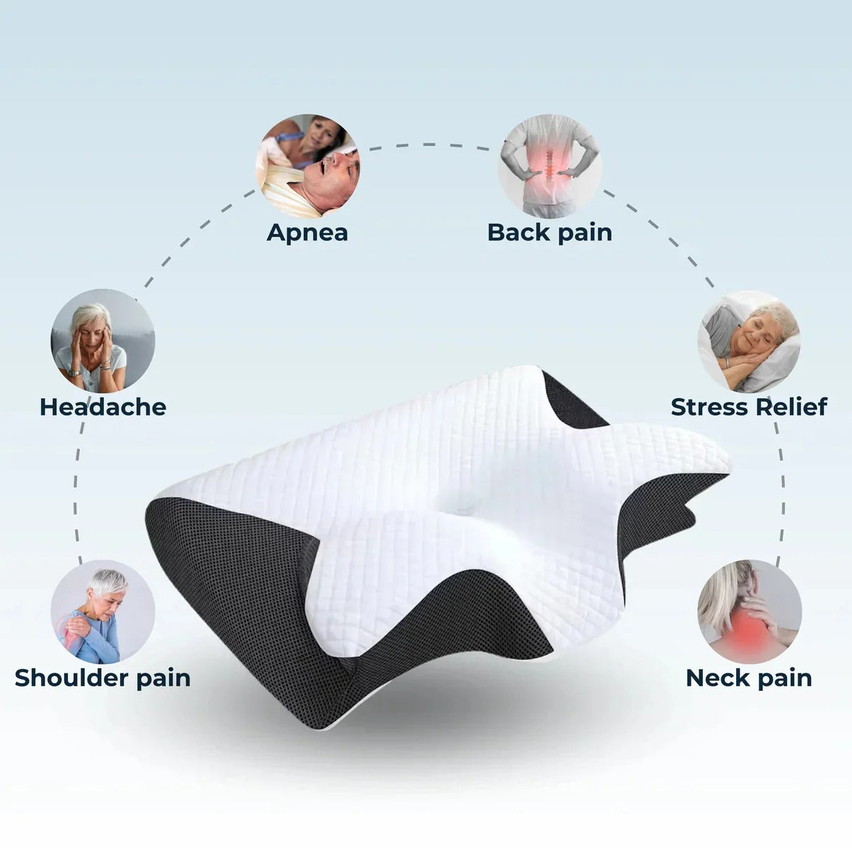 Ergonomic Orthopedic Gel Contour Pillow